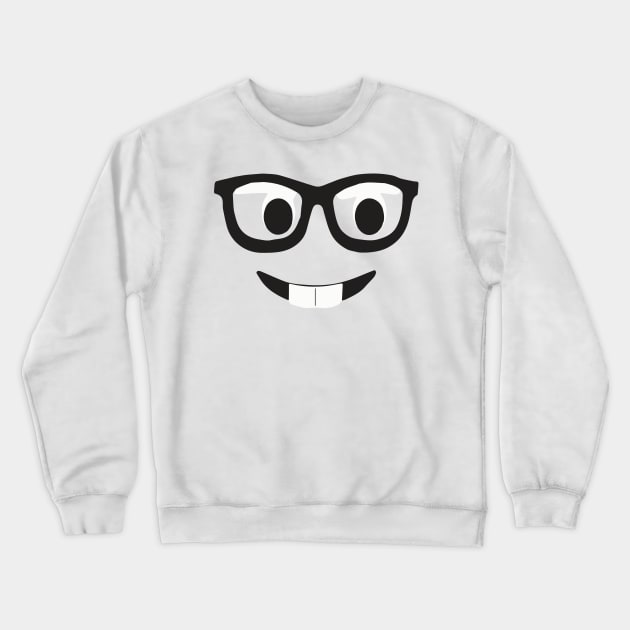 Emoji nerd big teeth Crewneck Sweatshirt by andytruong